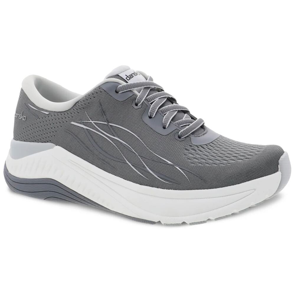 Dansko Pace Mesh Sneakers Shoes Lace Up Performance Arch Support Gray 7.5
